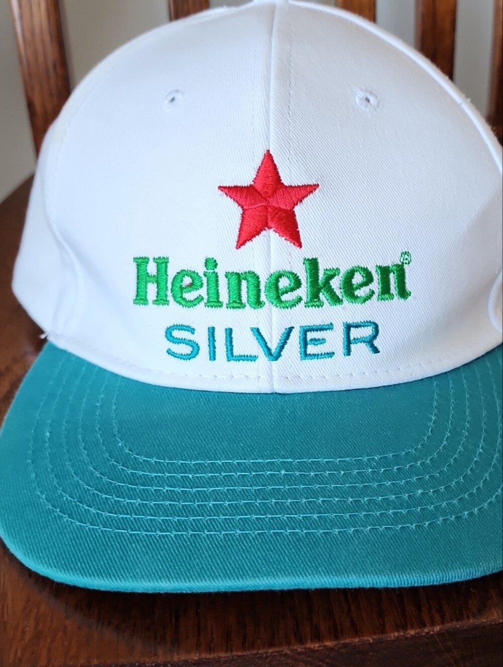 Heineken Silver White & Teal Trucker Cap LA Football Club Adjustable